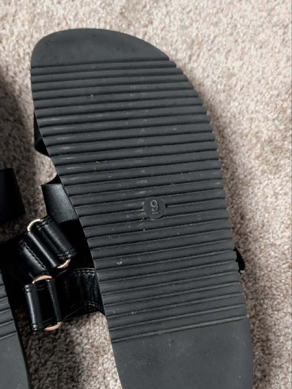wild fable Black Men's Dual-Strap Slide Sandals
